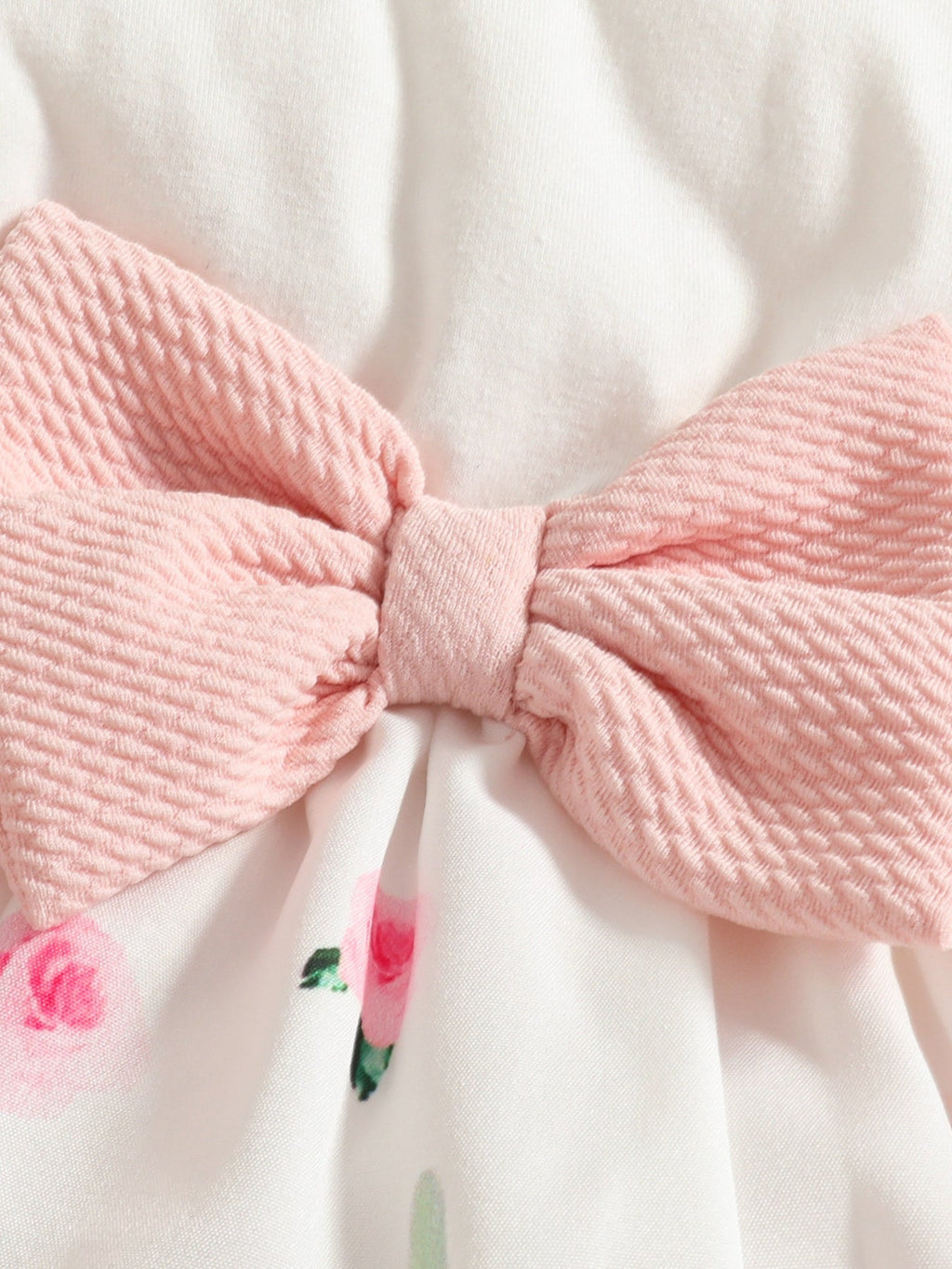 Children's Bunny Print Dress with Ruffle Cardigan & Headband Set