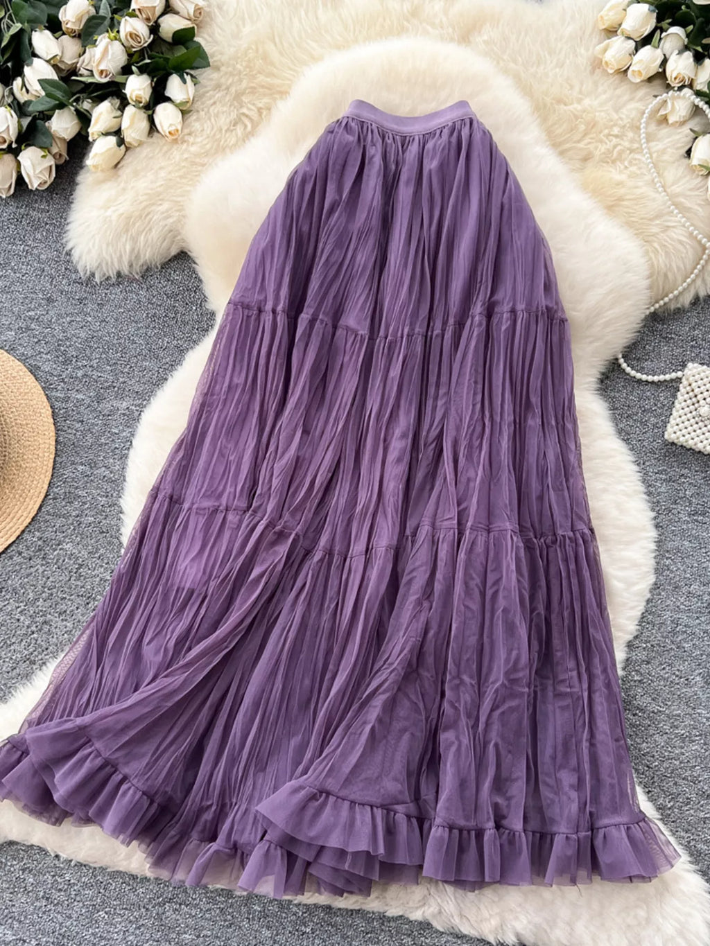 Tiered Tulle Skirt