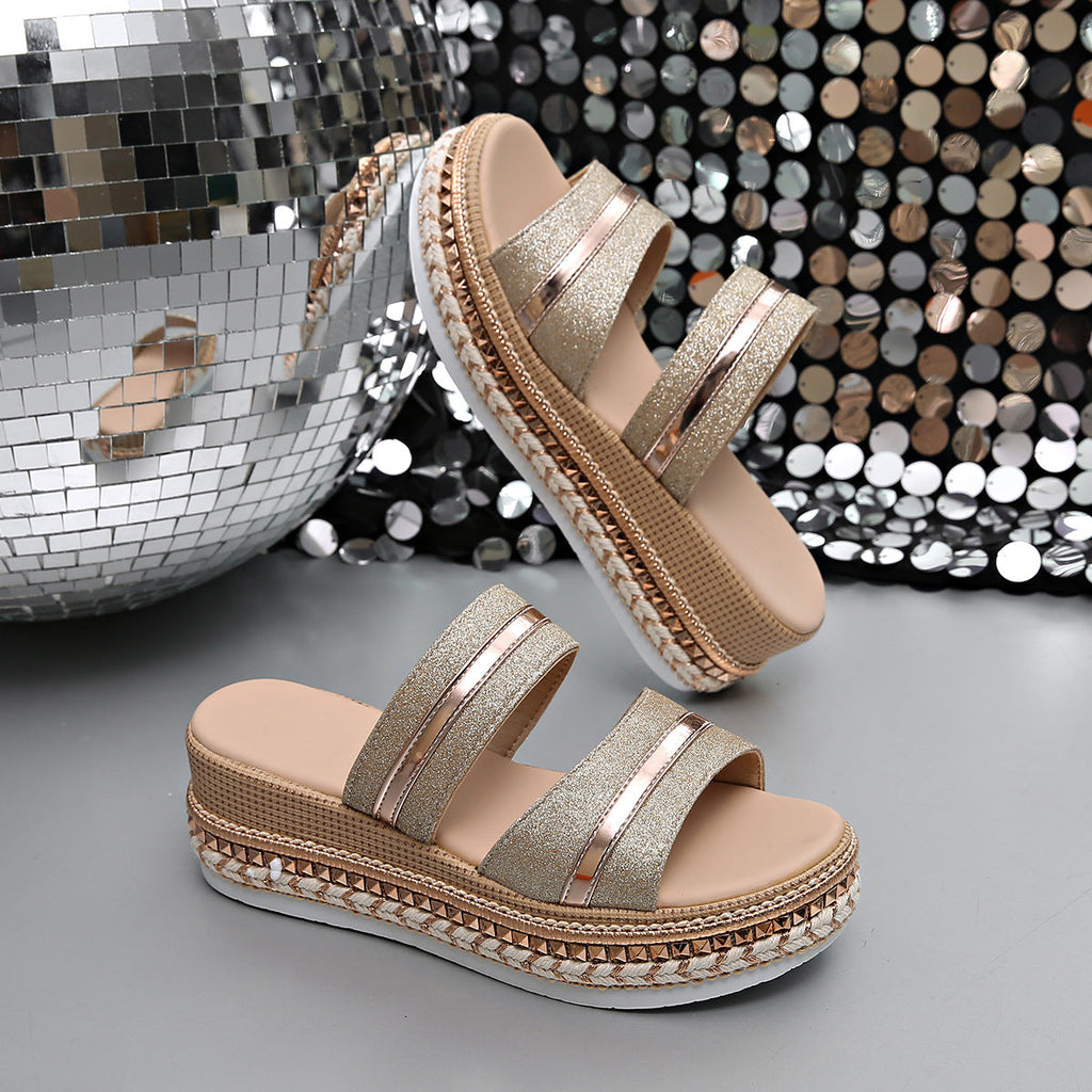 Open Toe Wedge Sandals