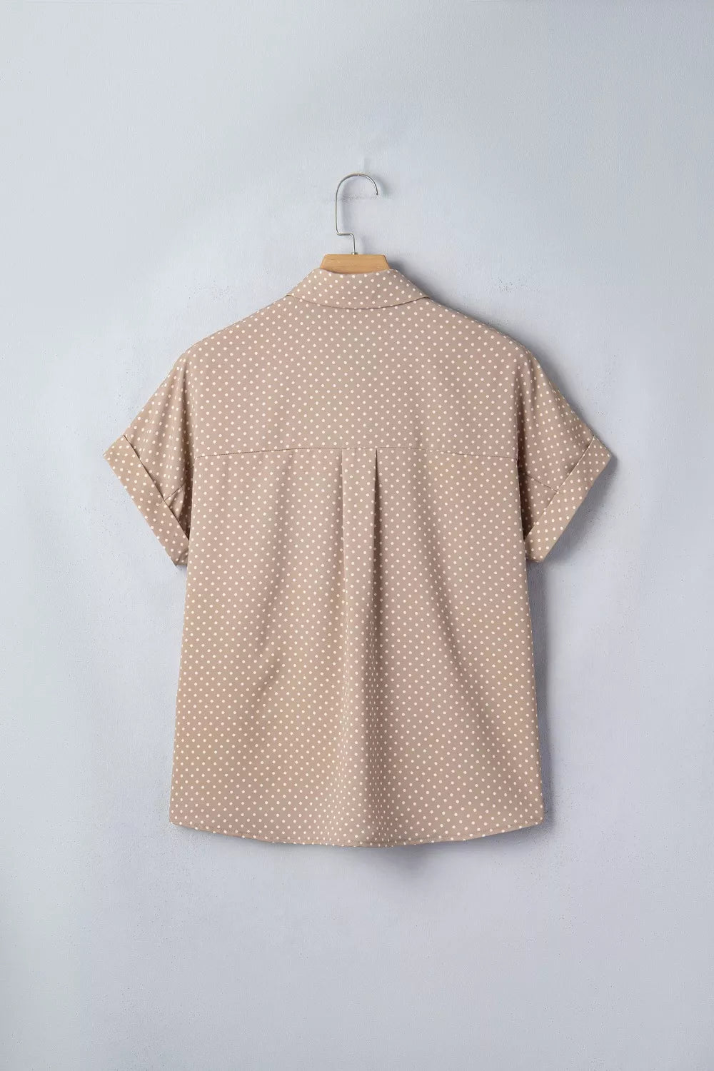 Polka Dot Print Short Sleeve Shirt