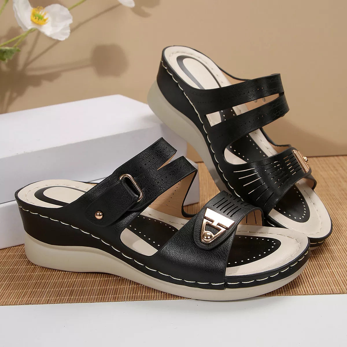 Open Toe Wedge Sandals