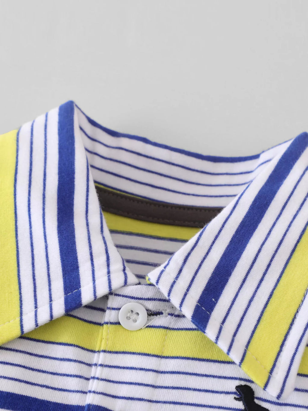 Children's Striped Polo Shirt & Printed Shorts Set