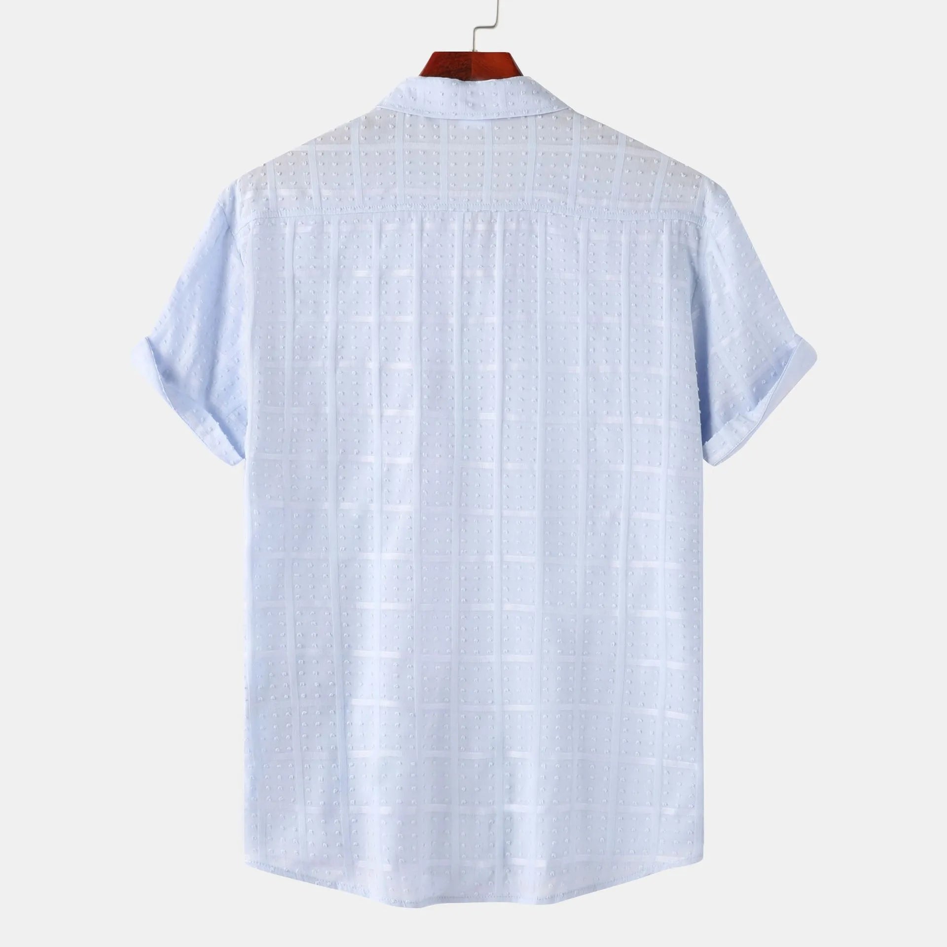 Men's Casual Short Sleeve Button Down Shirt