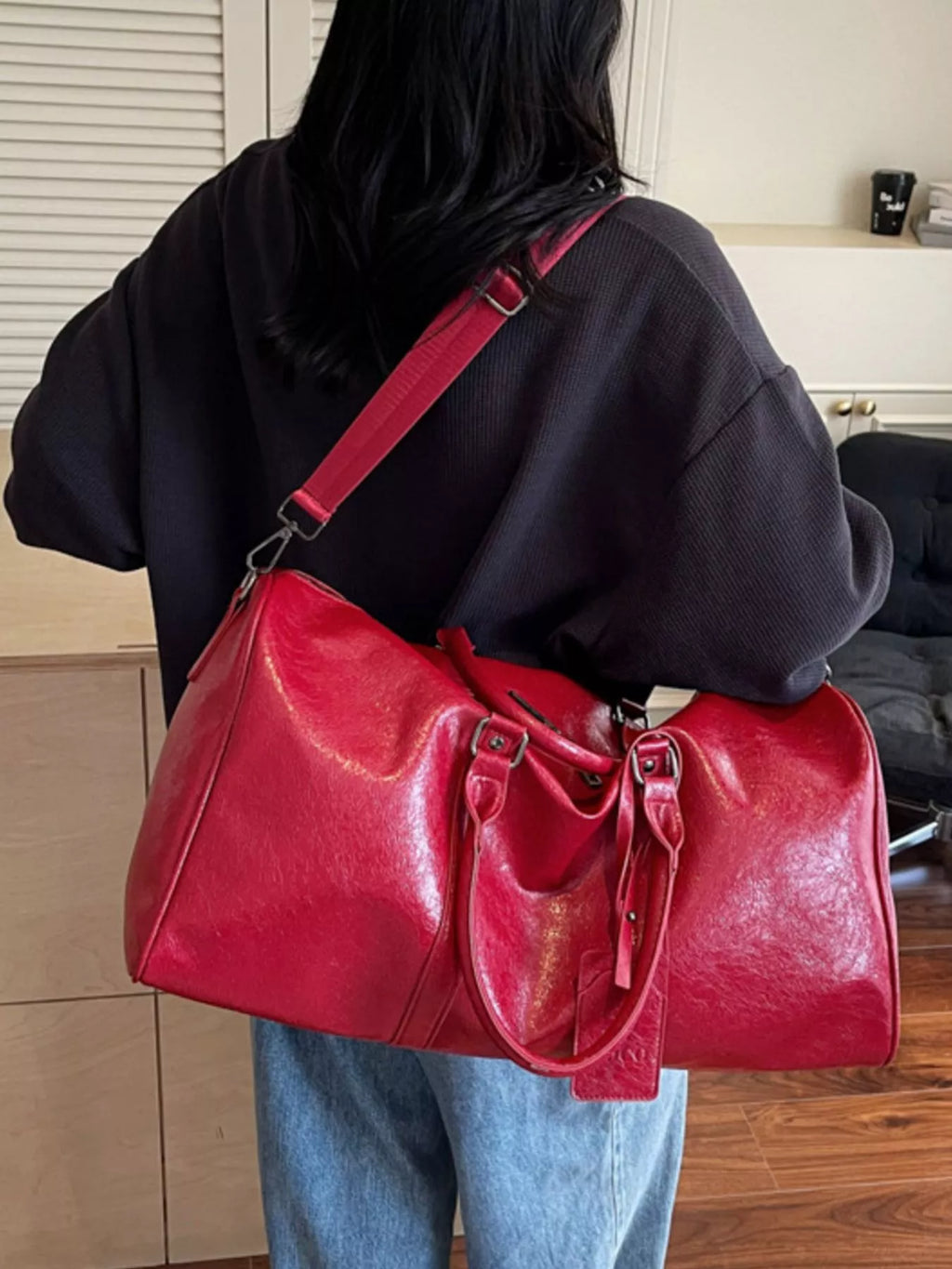 PU Leather Duffle Bag