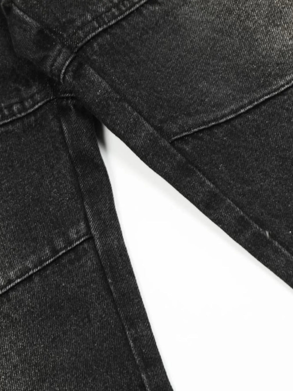 Men's Distressed Cargo Wide Leg Jeans