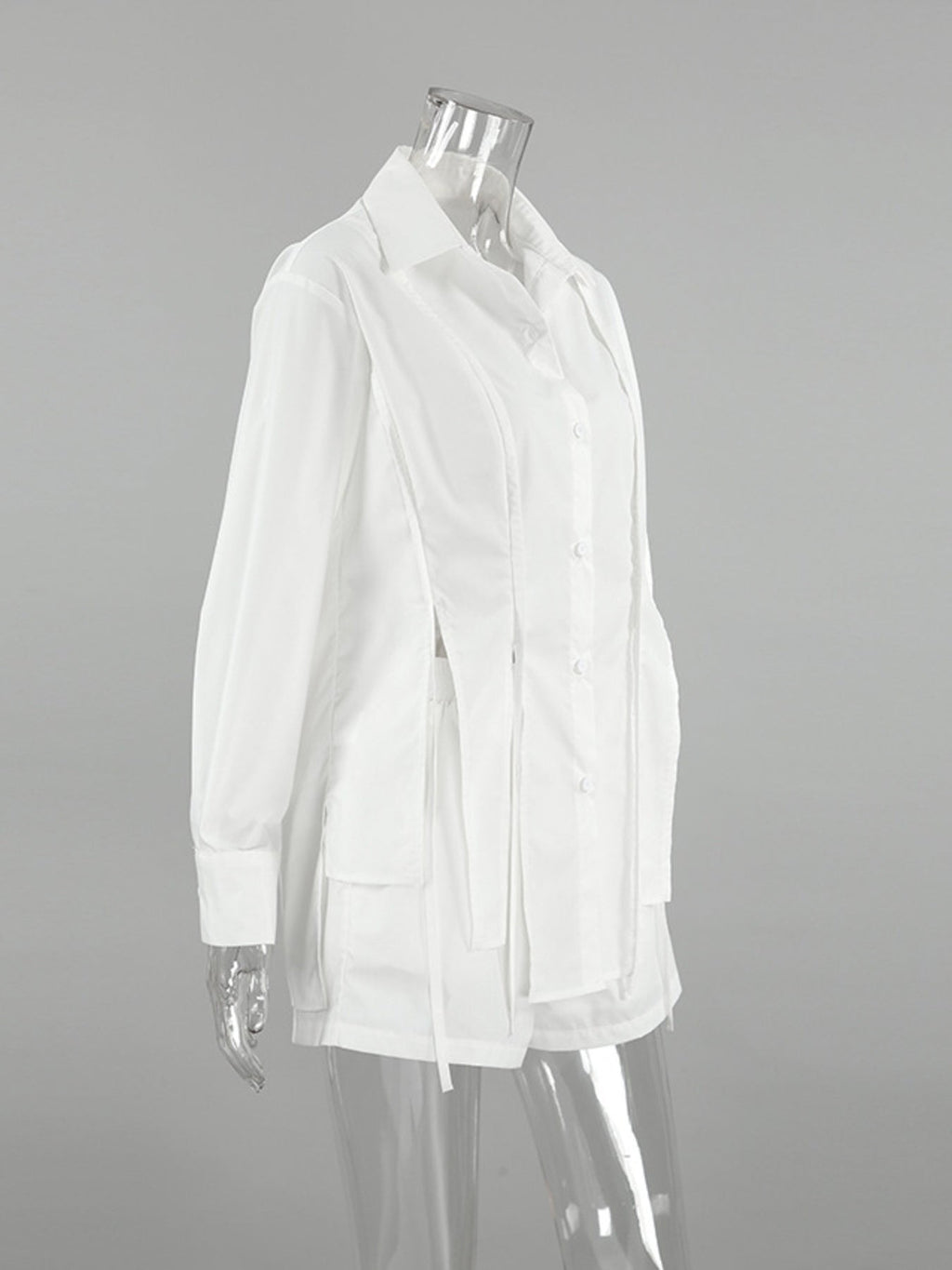 Button Up Shirt and Shorts Set