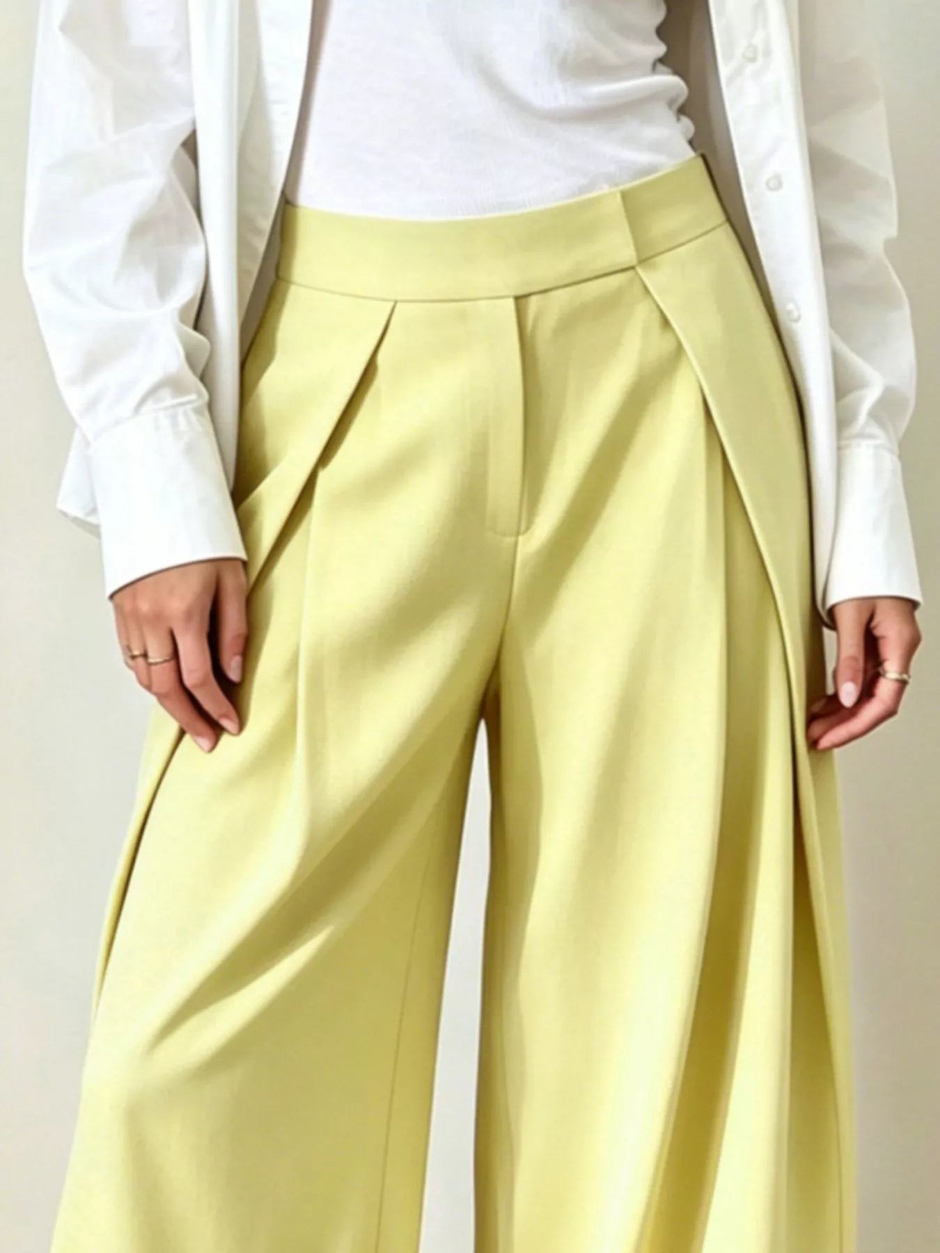 High-Waisted Wide-Leg Pants