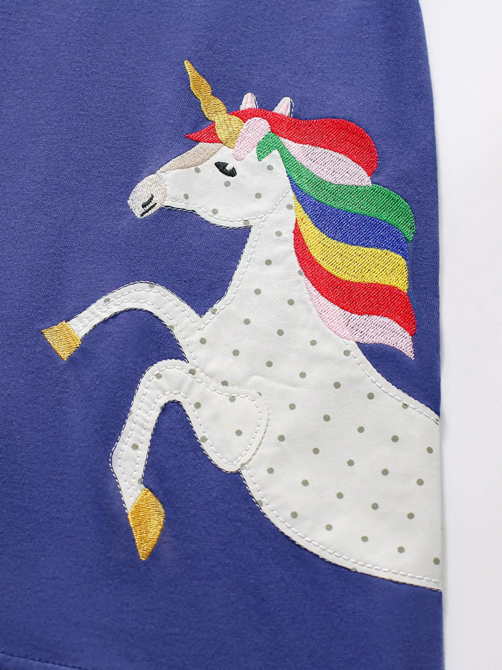 Children's Unicorn Round Neck Casual Dress