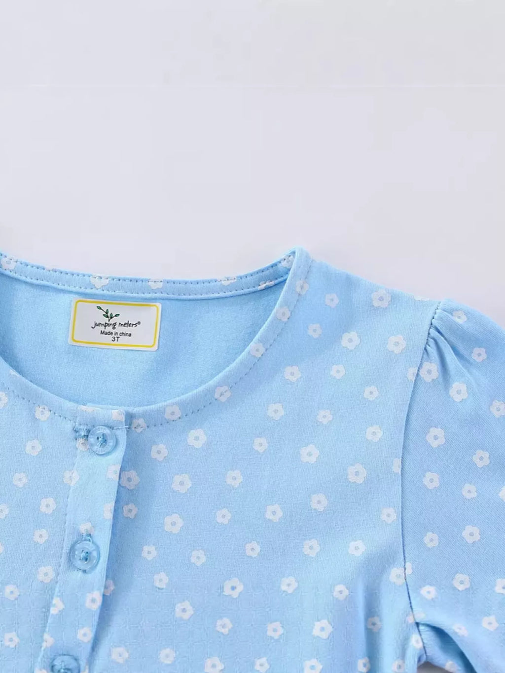 Children's Embroidered Floral Short Sleeve Dress