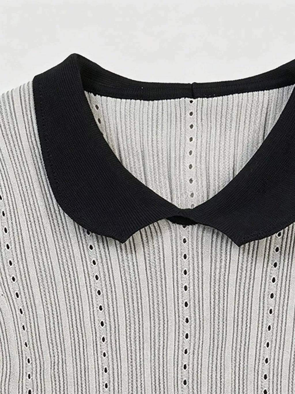 Peter Pan Collar Short Sleeve T-Shirt