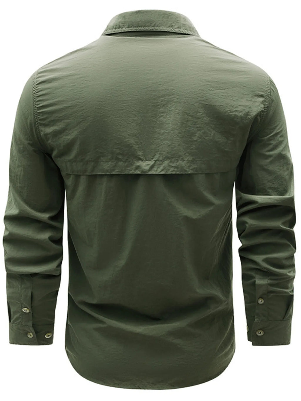 Men's Plus Size Button Up Long Sleeve Shirt