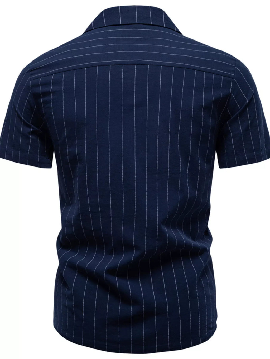 Men's Classic Striped Short-Sleeve Shirt