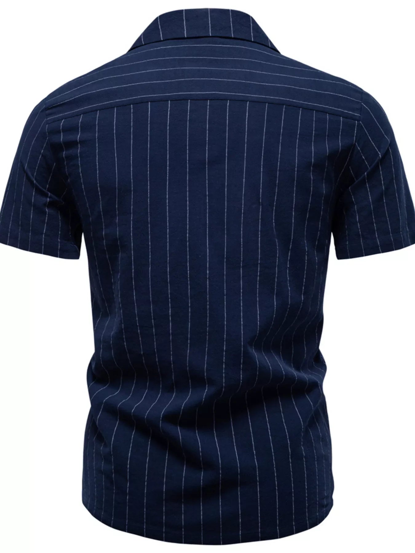 Men's Classic Striped Short-Sleeve Shirt