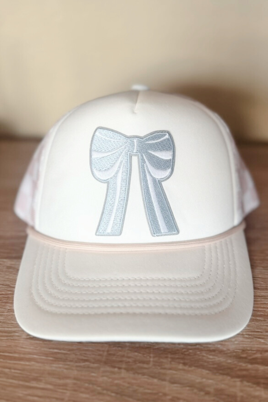 BOW on Neutral Hat - Checkered Mesh Trucker Hat
