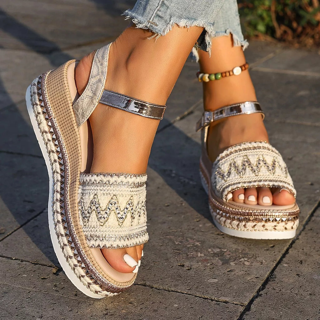 Open Toe Wedge Sandals