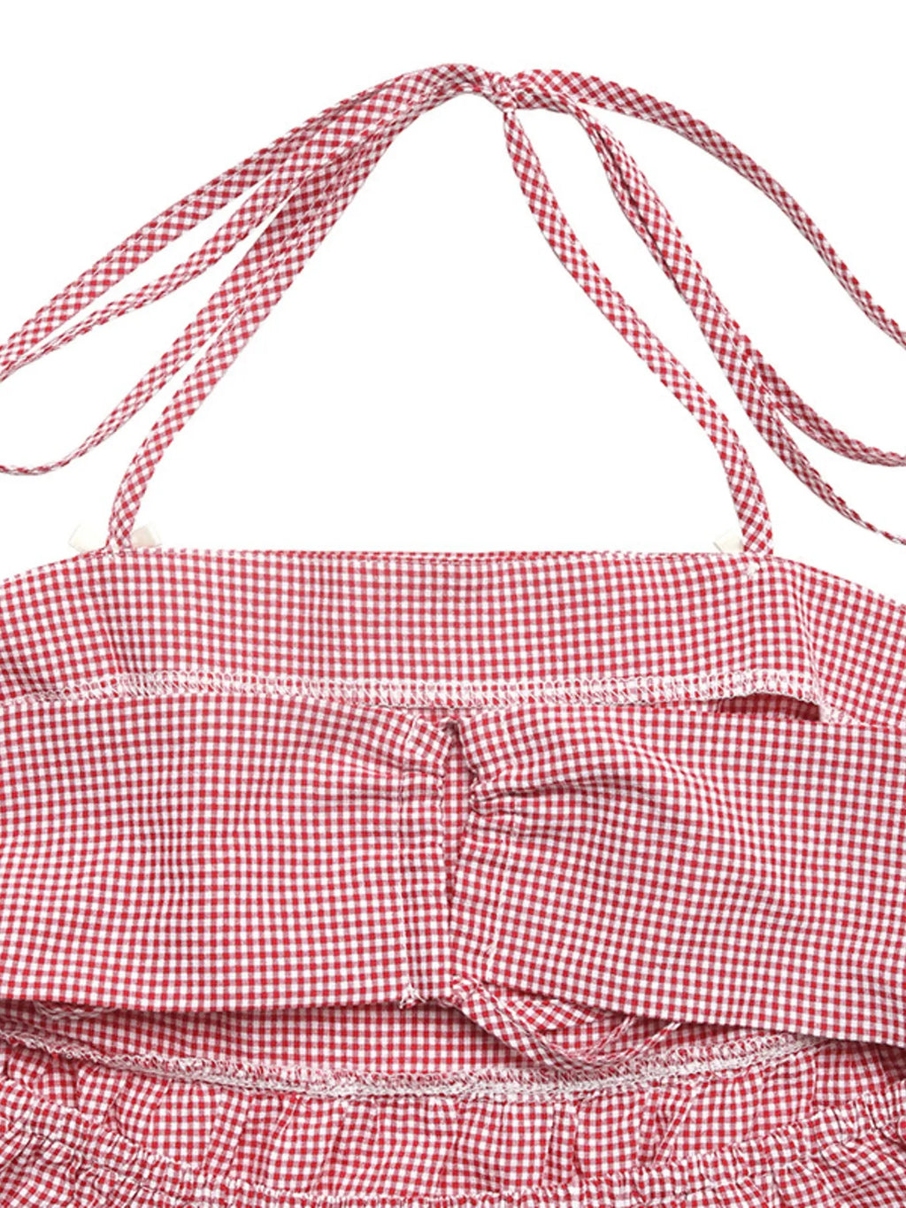 Gingham Halter Neck Cami Top