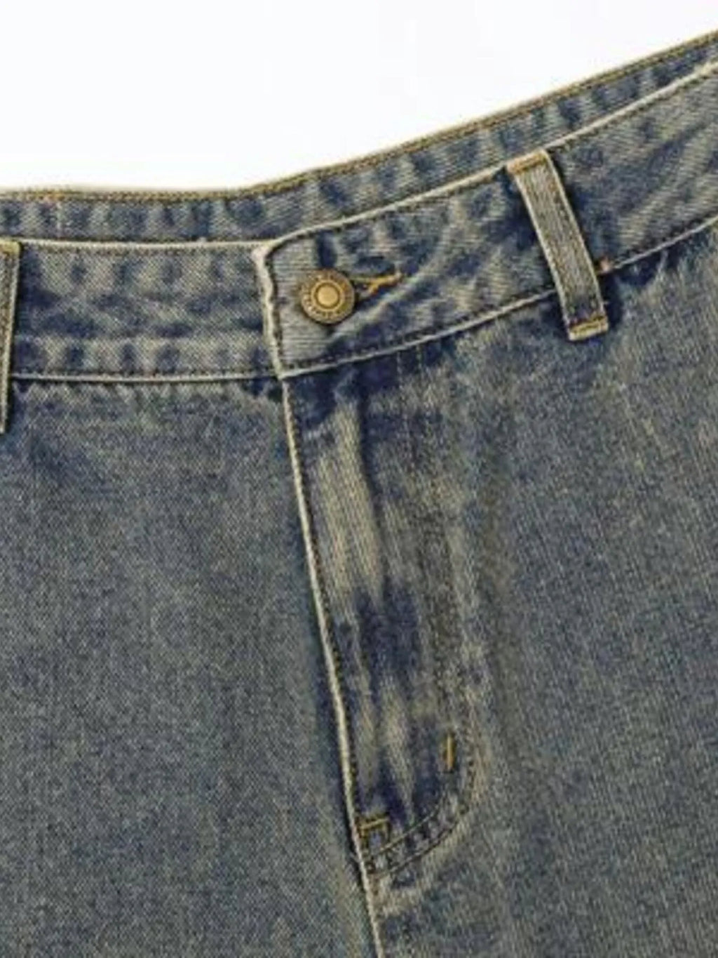 Men's Vintage Wash Straight Leg Jeans