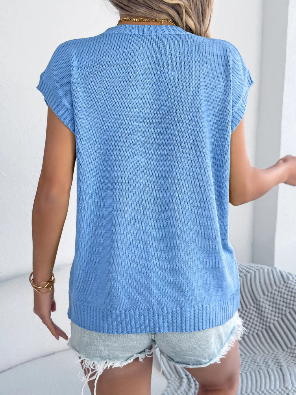 Flower Round Neck Sweater