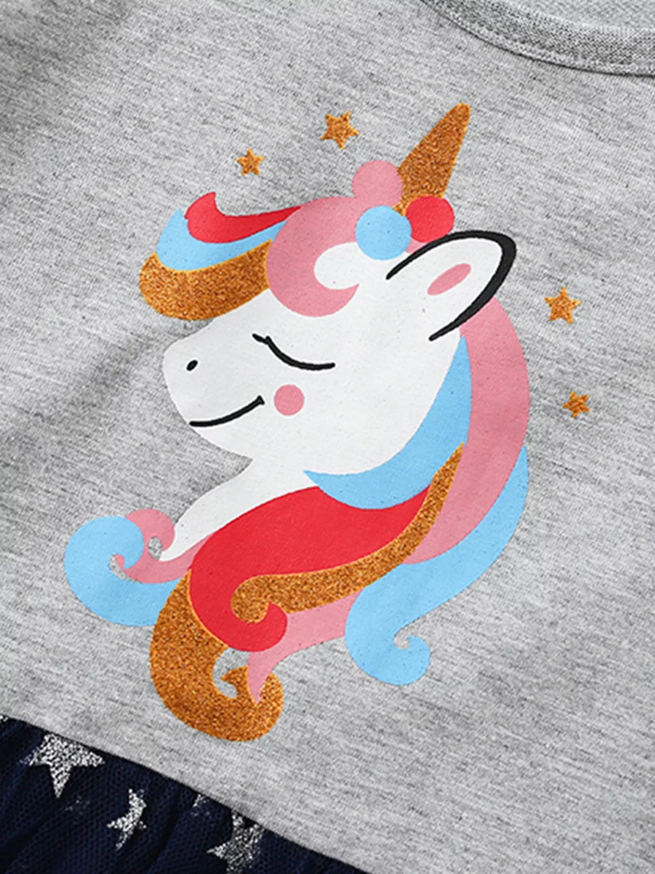 Children's Unicorn Starry Tulle Dress
