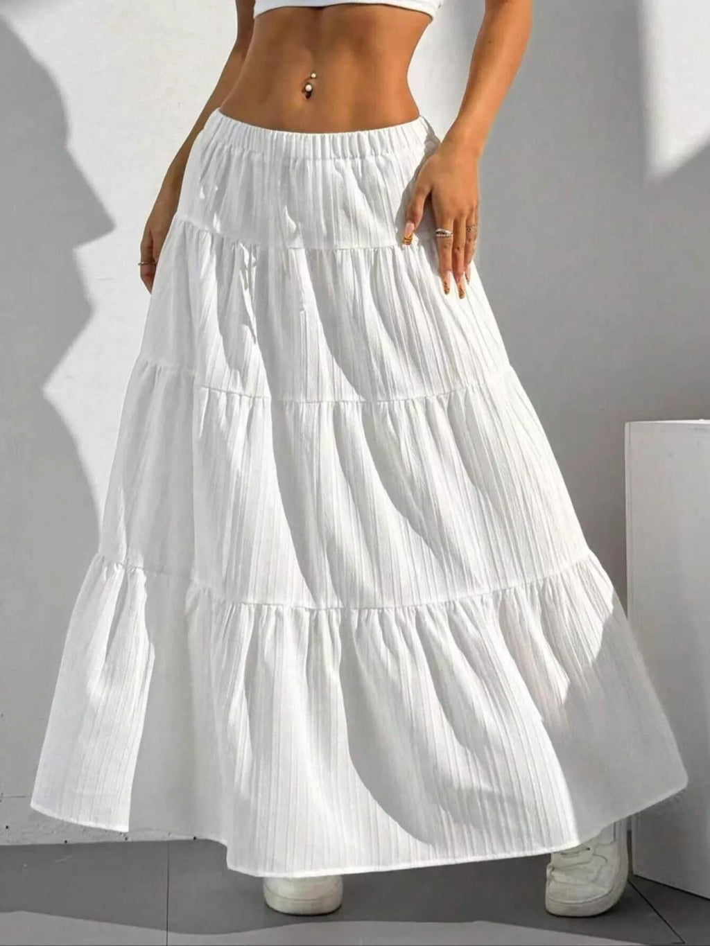 Flowy Tiered Maxi Skirt