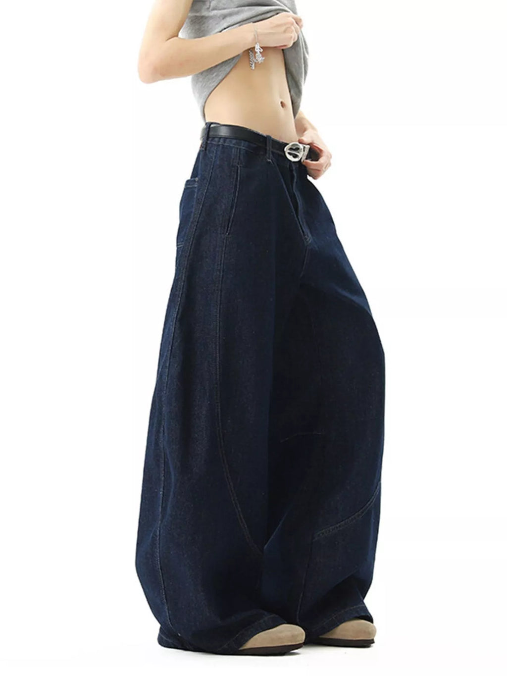 Men's Full Size Wide Leg Jeans Plus Size
