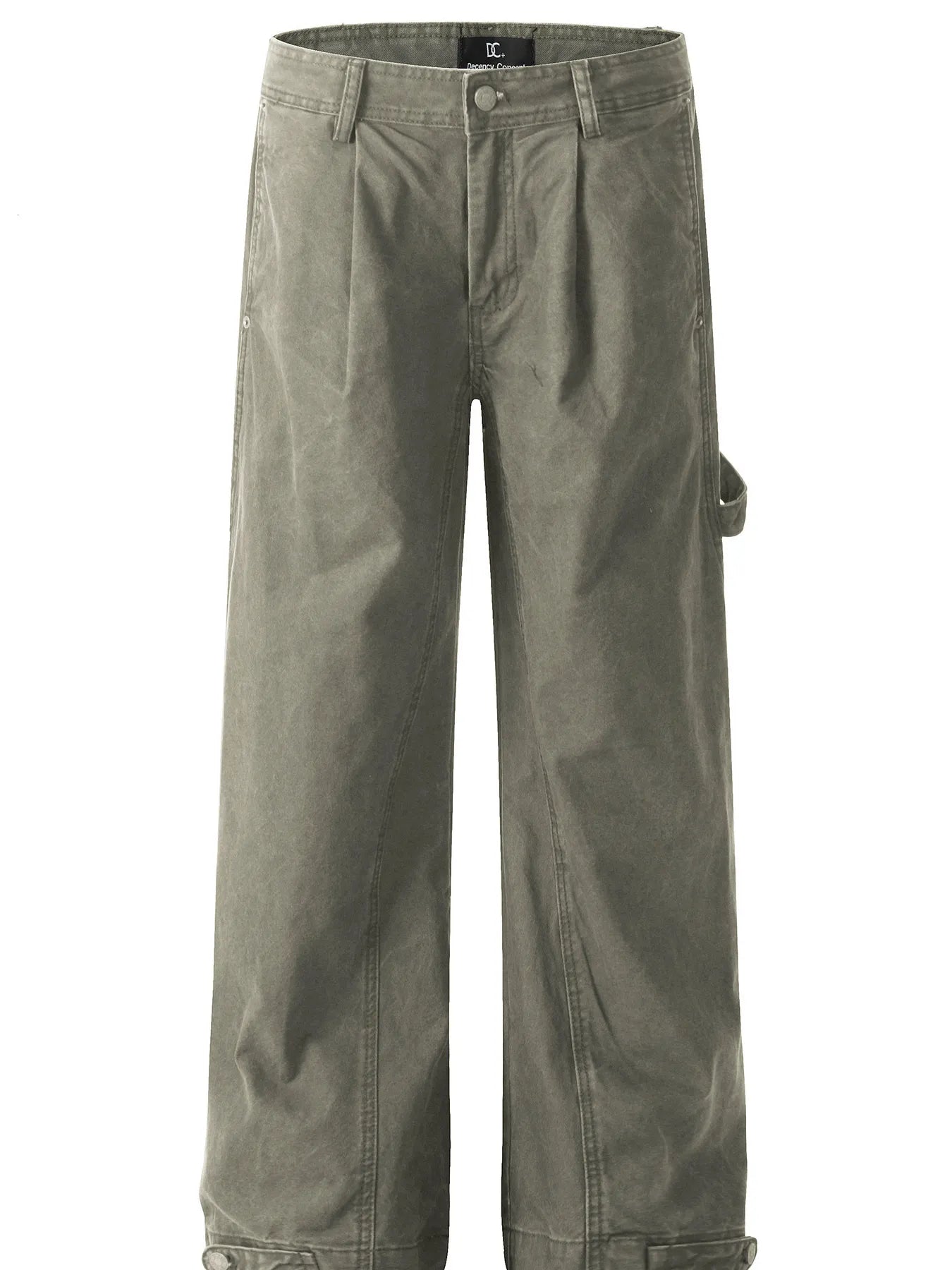 Men's Wide Leg Washed Jeans