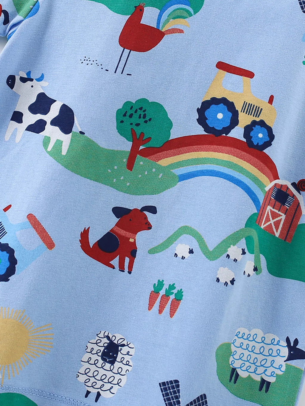 Children's Printed Crew Neck Short Sleeve T-Shirt