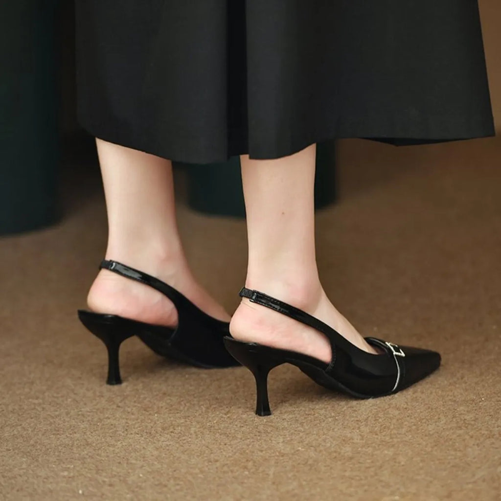 Pointed Toe Slingback Pumps