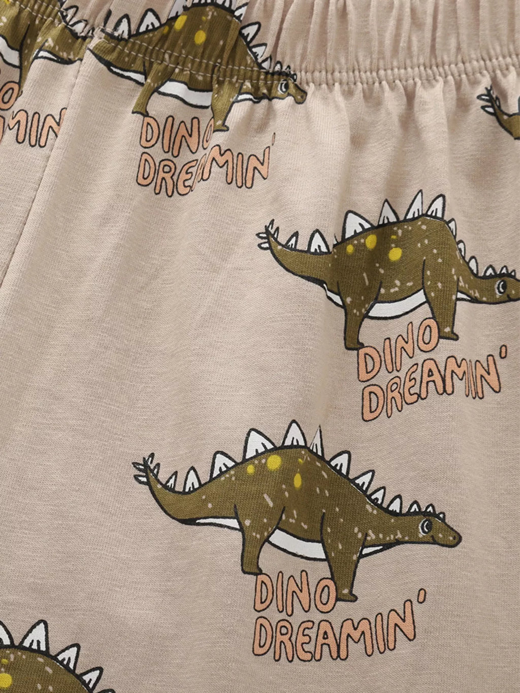 Children's Dinosaur Print Tee and Shorts Set