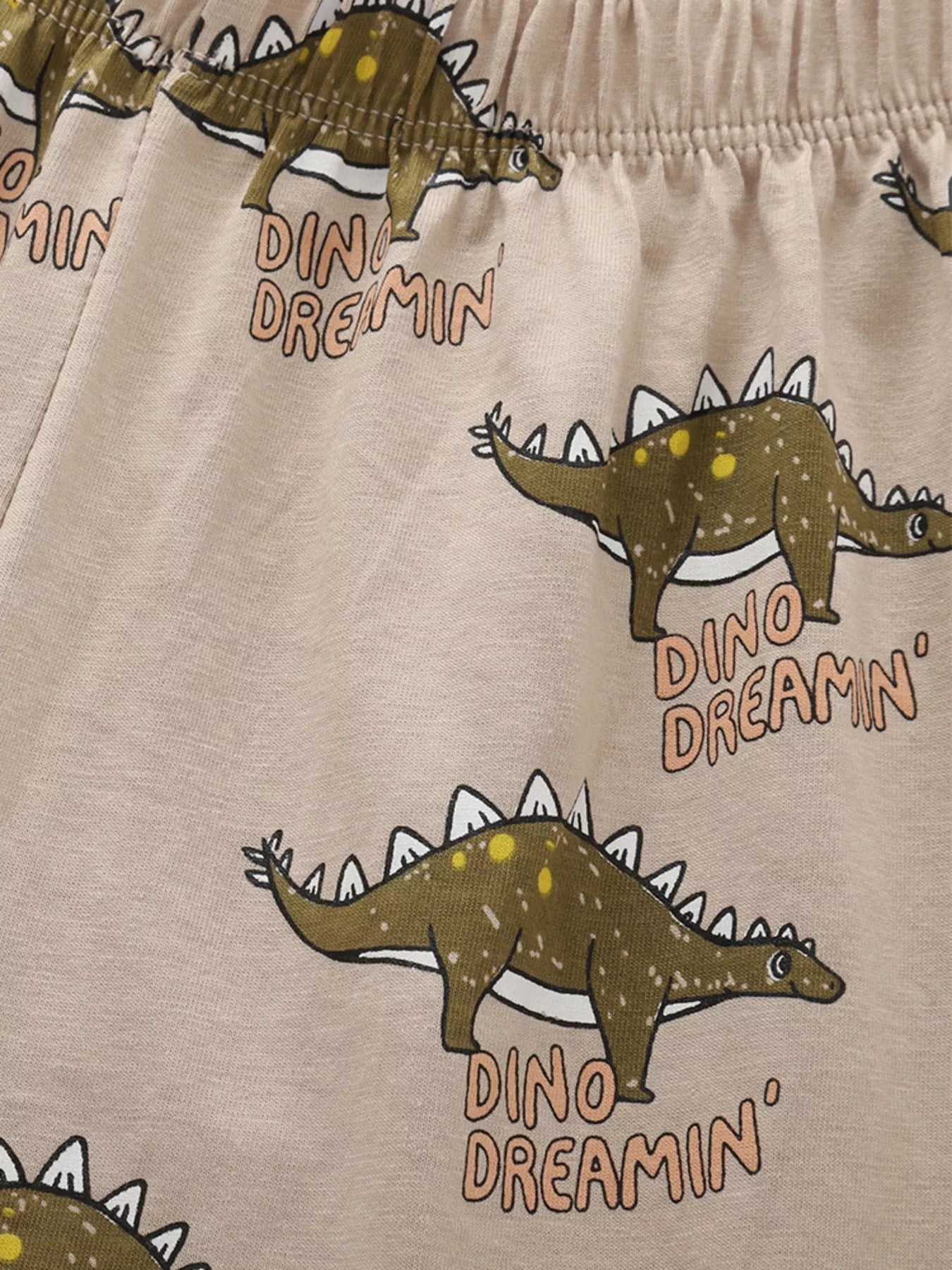 Children's Dinosaur Print Tee and Shorts Set