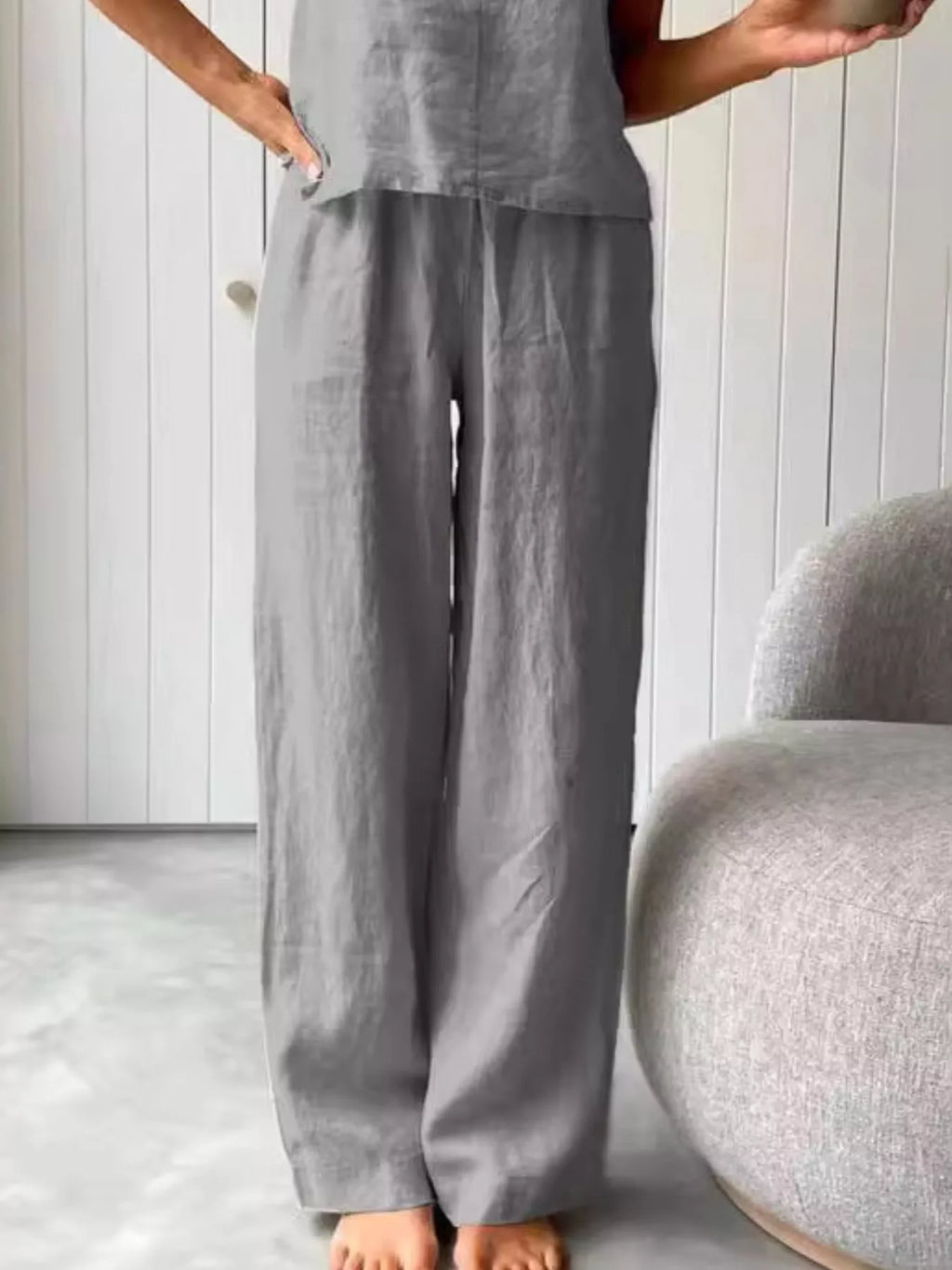 Scoop Neck Cami and Pants Set