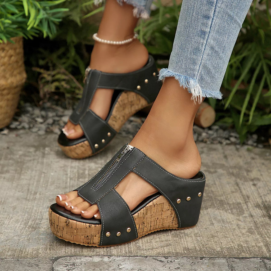 Open Toe Wedge Sandals
