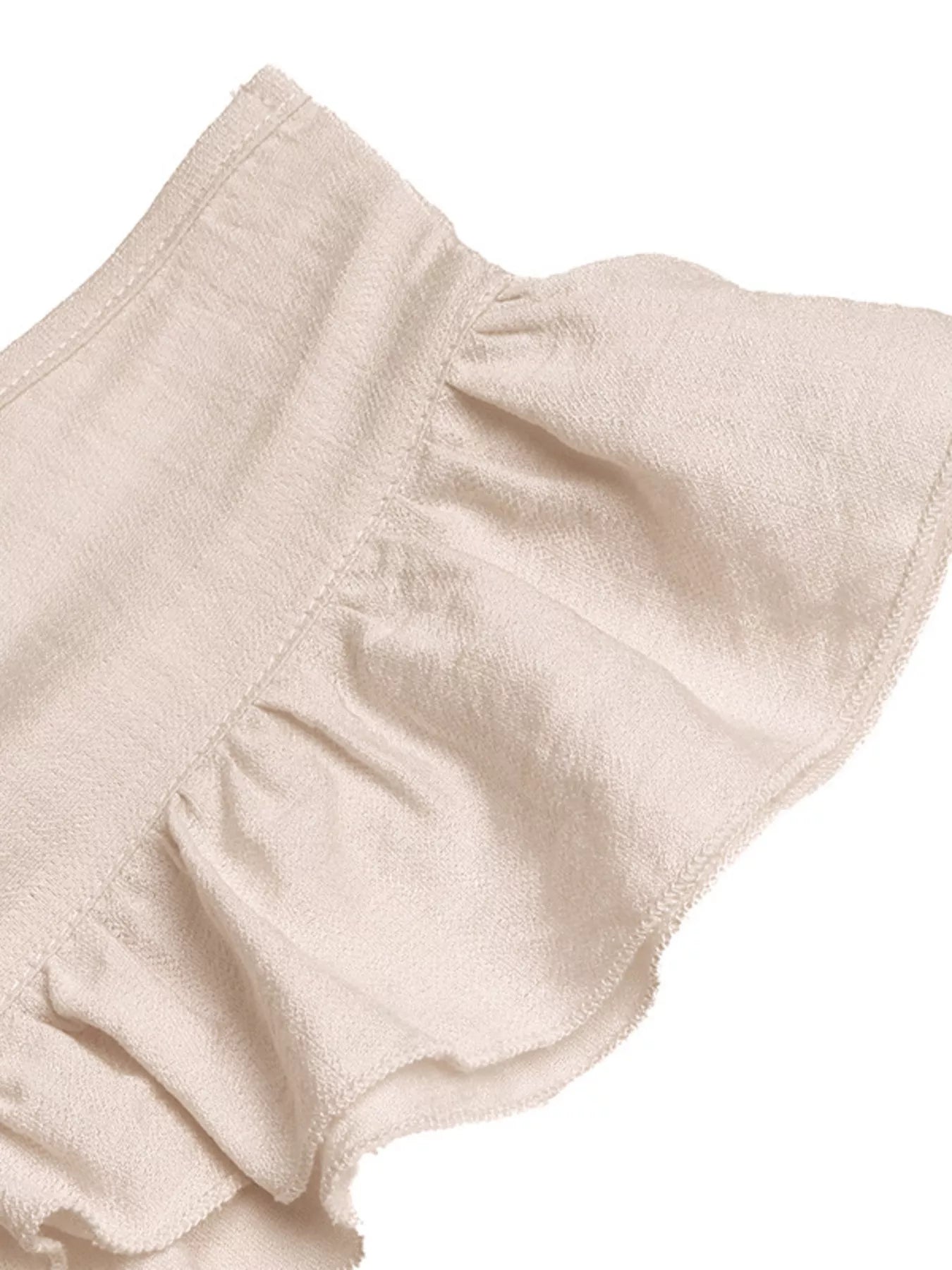Ruffled V-Neck Wide Leg Jumpsuit