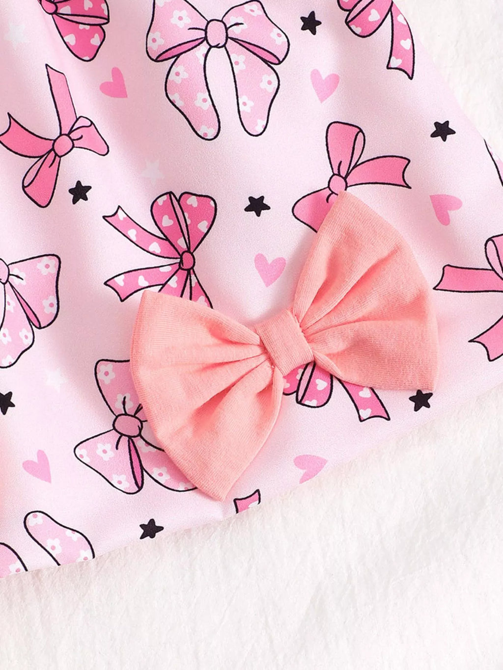 Children's Bow Front Printed Dress