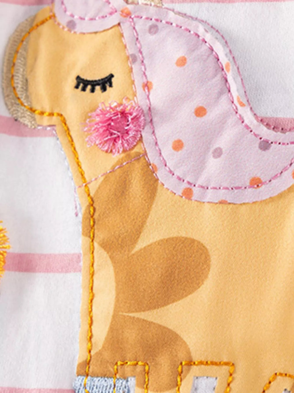 Children's Striped Unicorn Short Sleeve Casual Dress