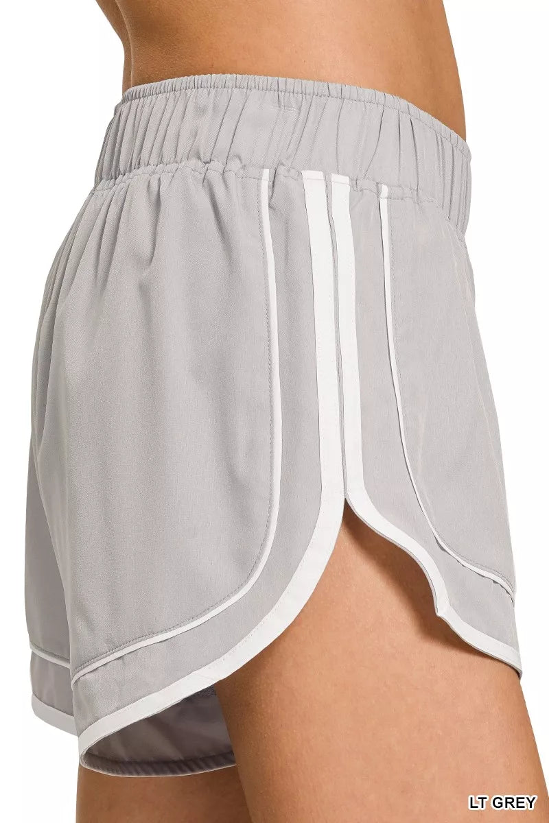 Zenana Soft Woven Lined Dolphin Shorts
