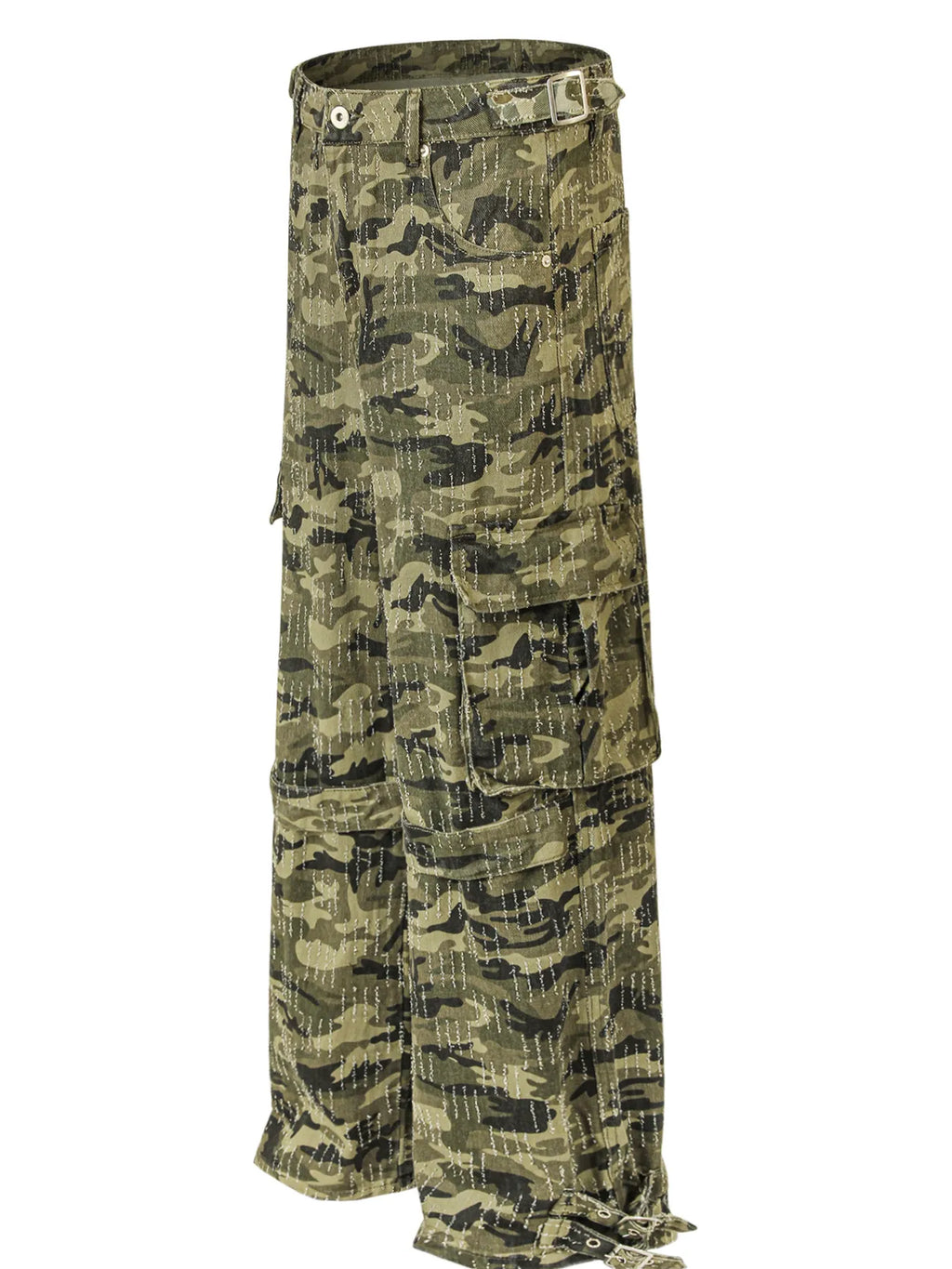 Men's Camouflage Cargo Pants with Multiple Pockets