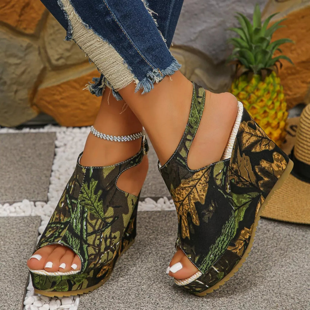 Open Toe Wedge Sandals