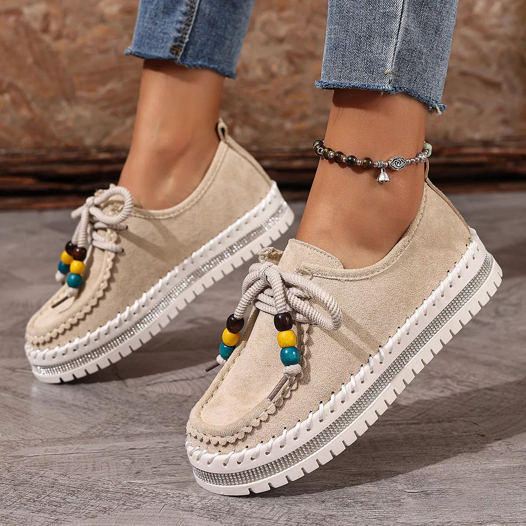 Round Toe Platform Loafers