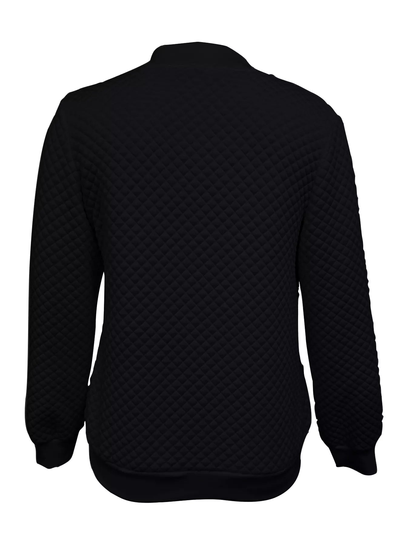 Textured Zip Up Long Sleeve Jacket