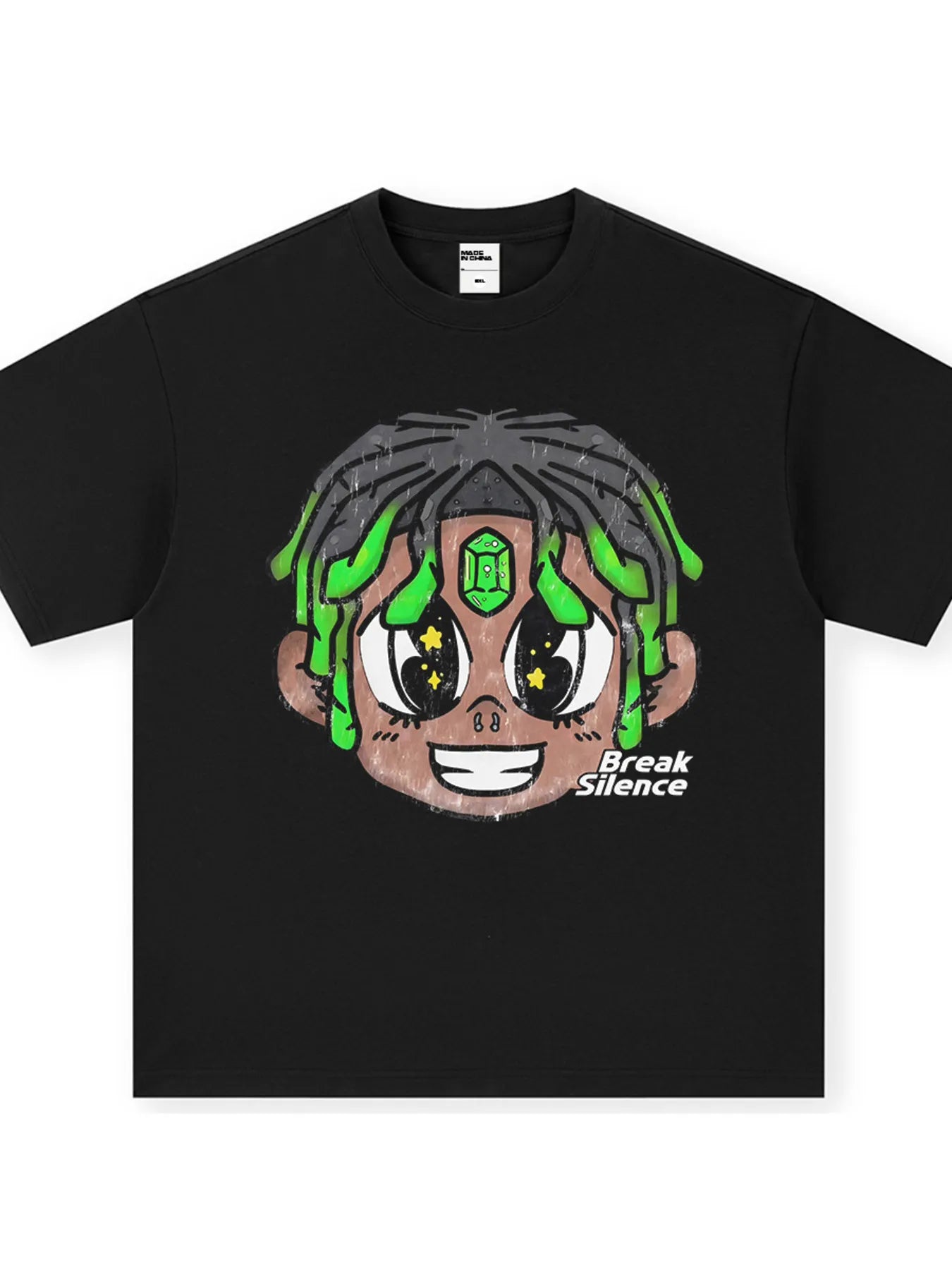 Men's Cartoon Graphic Oversized T-Shirt