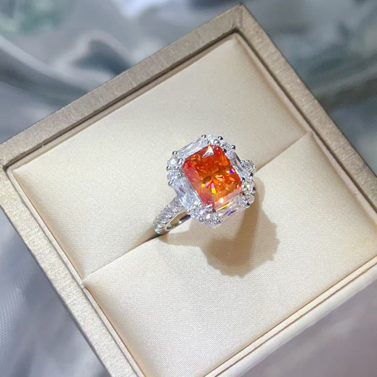3 Carat Moissanite 925 Sterling Silver Ring