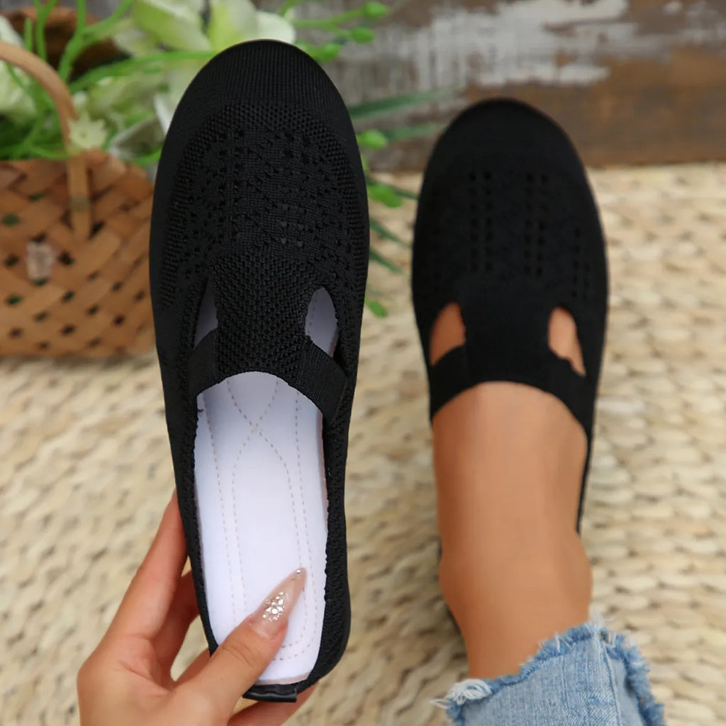 Round Toe Flat Slip-Ons