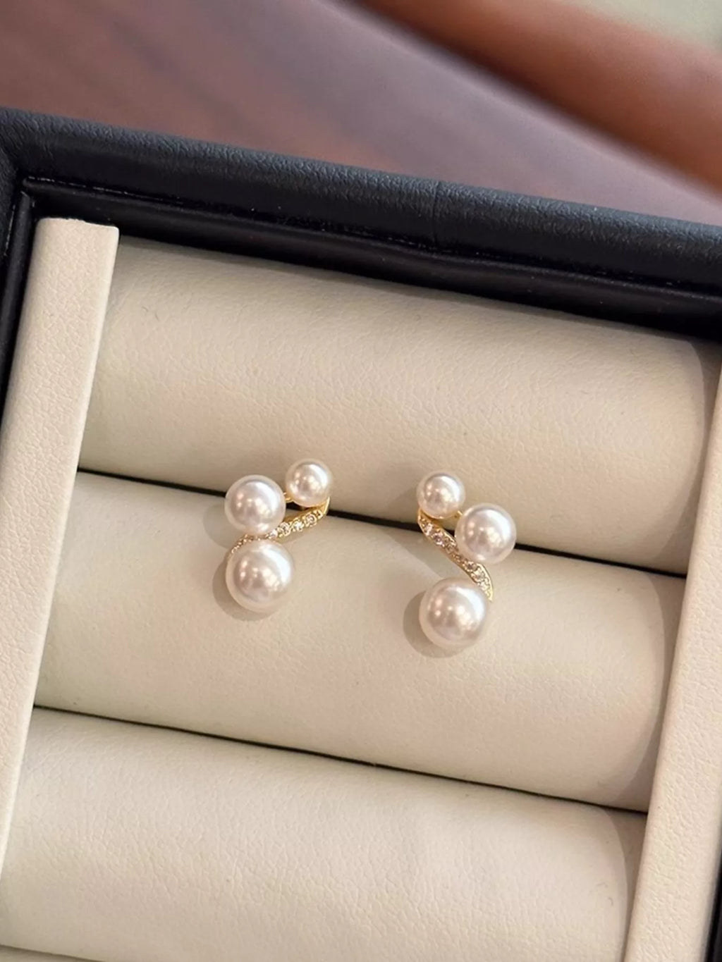 Pearl Cluster Earrings