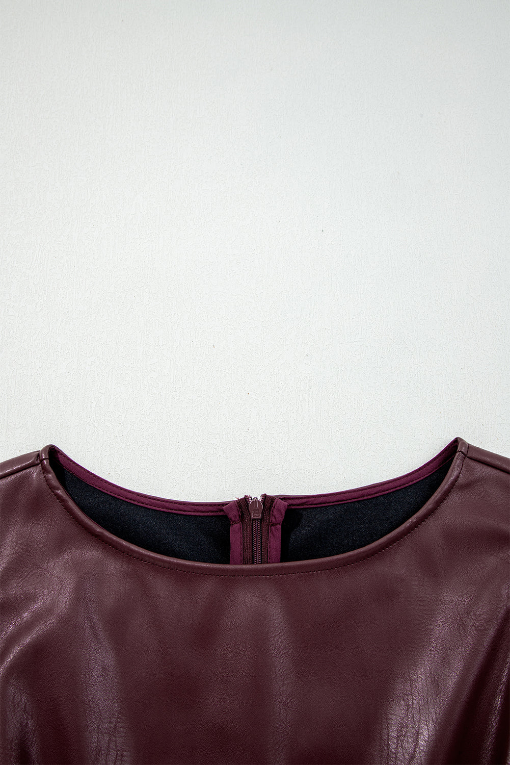 Vegan Leather Sleeveless Mini Dress