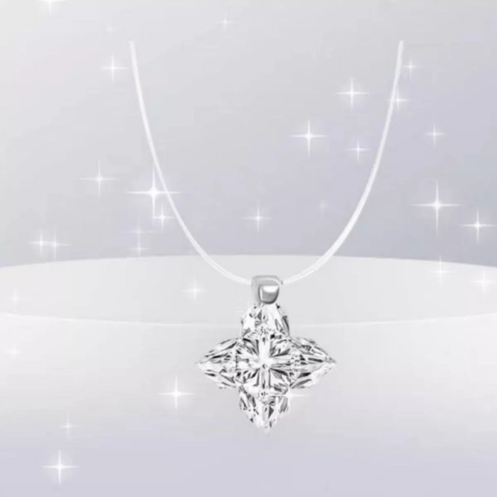 2 Carat 925 Sterling Silver Moissanite Star Pendant Necklace