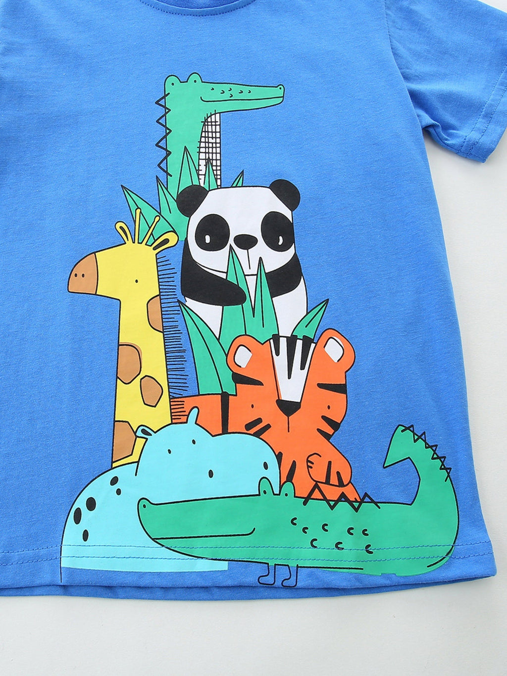 Children's Animal Print Crew Neck T-Shirt