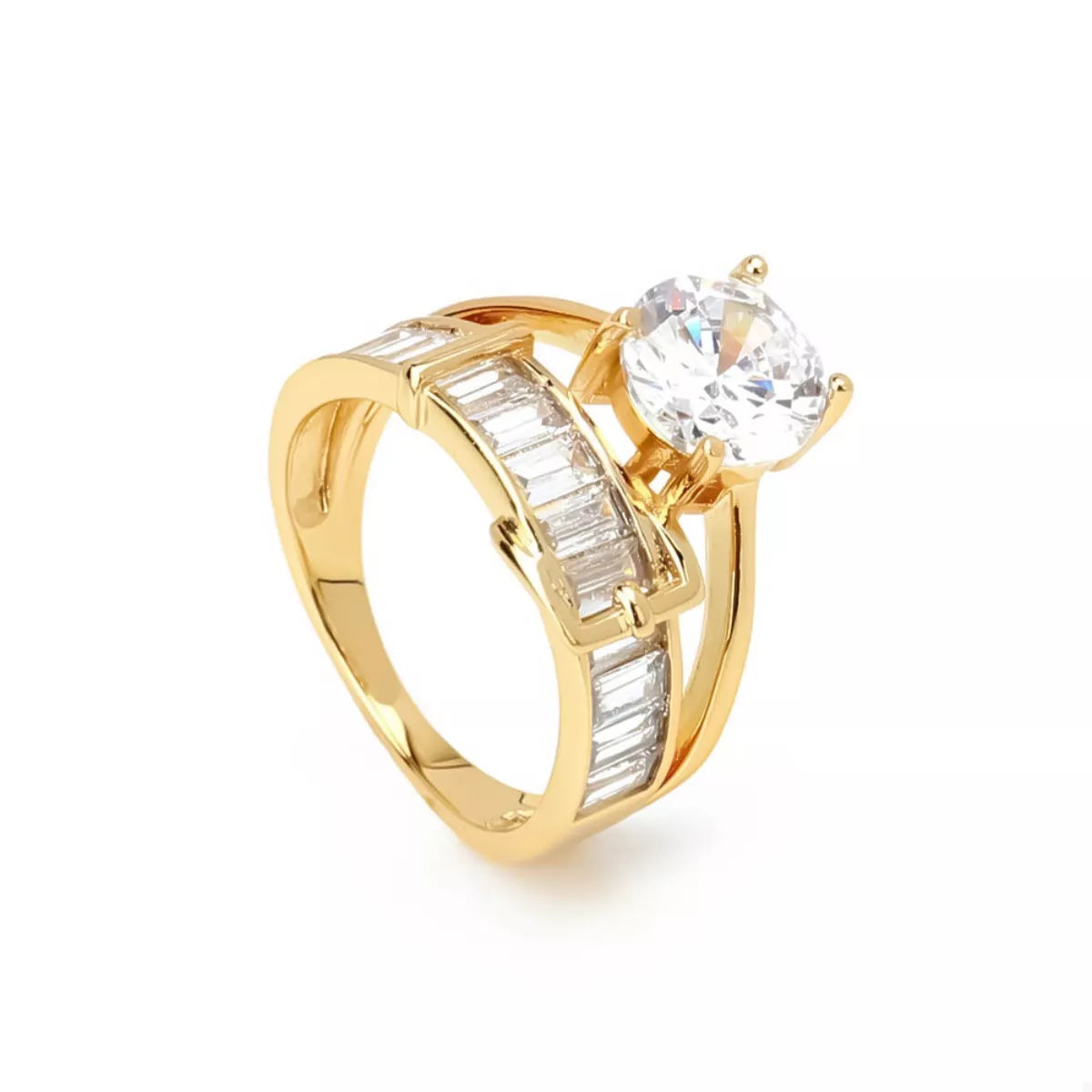 18K Gold-Plated Zircon Ring