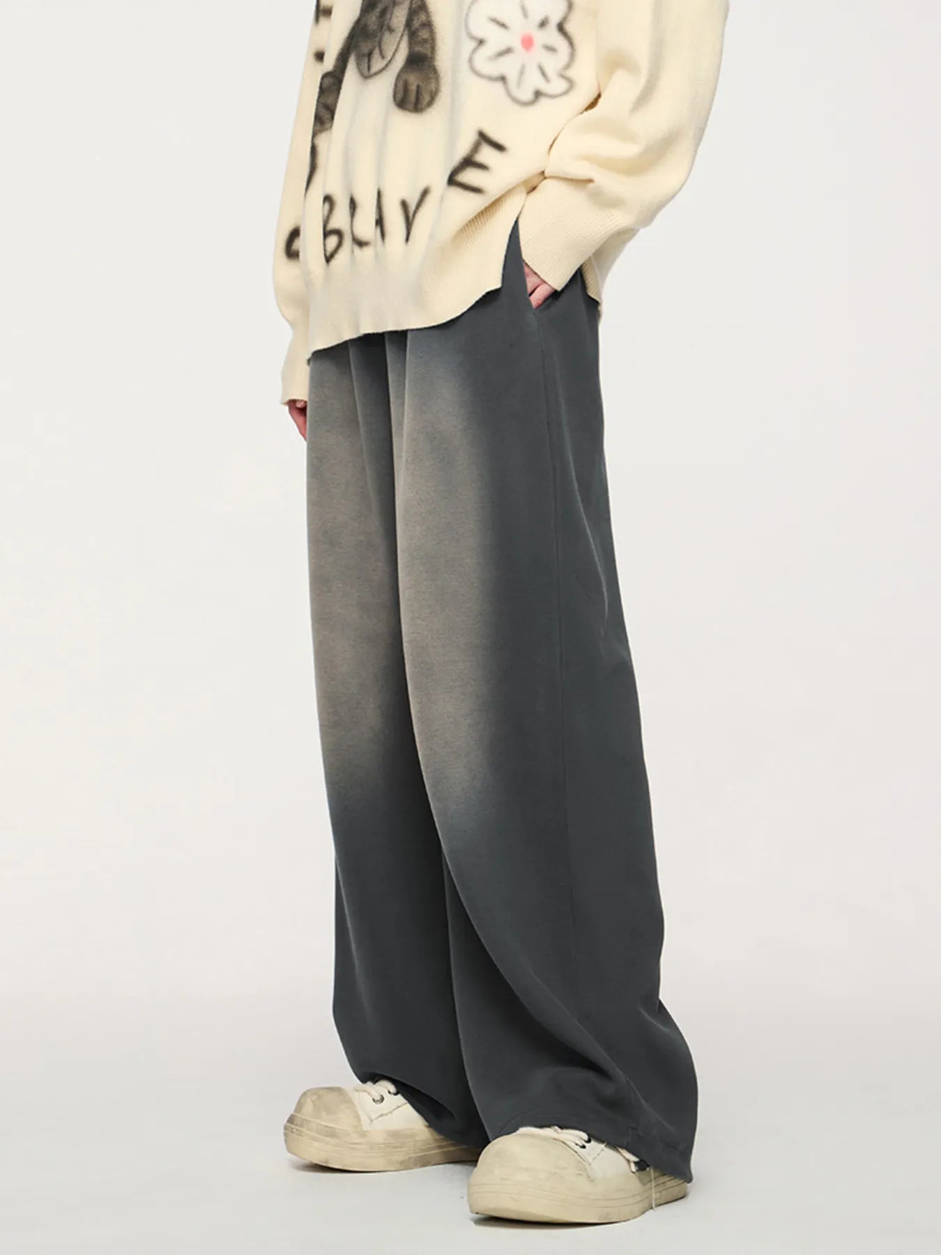 Men's Drawstring Wide Leg Comfort Pants