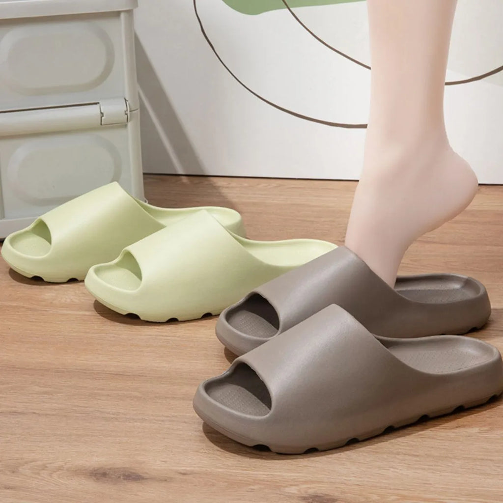 Open Toe Platform Slippers